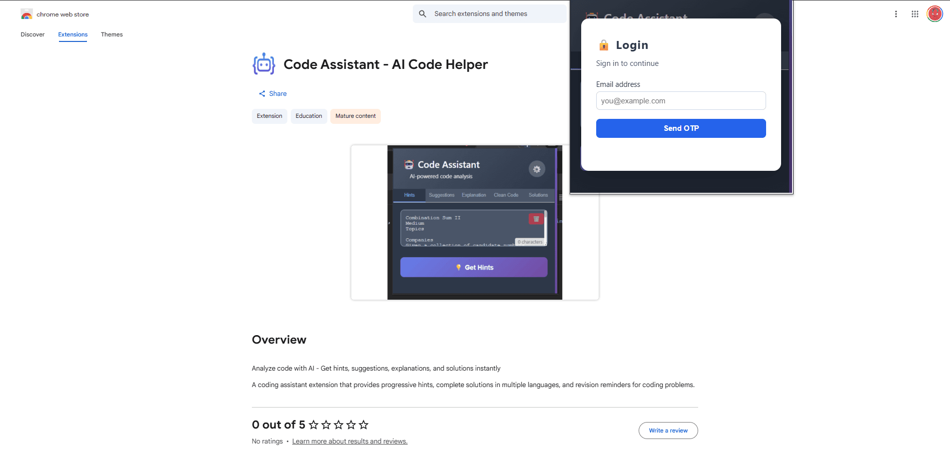 Code Assistant screenshot 2