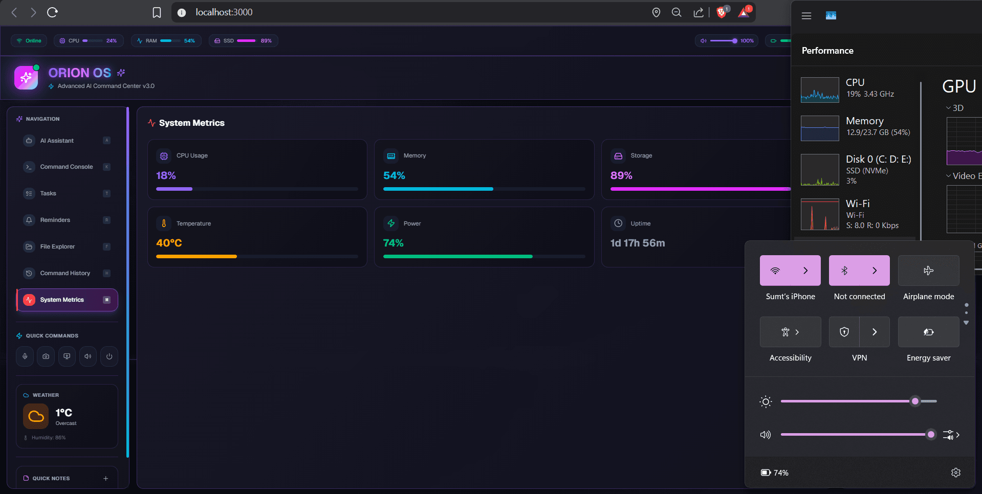 ORION OS Navigator screenshot 3